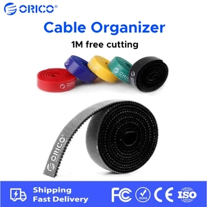 Dây đeo velcro cáp ORICO, tổ chức cáp có thể tái sử dụng, băng quản lý dây, buộc cáp tự kẹp, giá đỡ cáp có thể cắt, dây gọn gàng