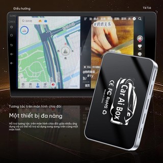 AI CarPlay không dây 8GB + 64GB, Bộ chuyển đổi CarPlay có dây sang không dây, Hỗ trợ Android Auto & Apple CarPlay