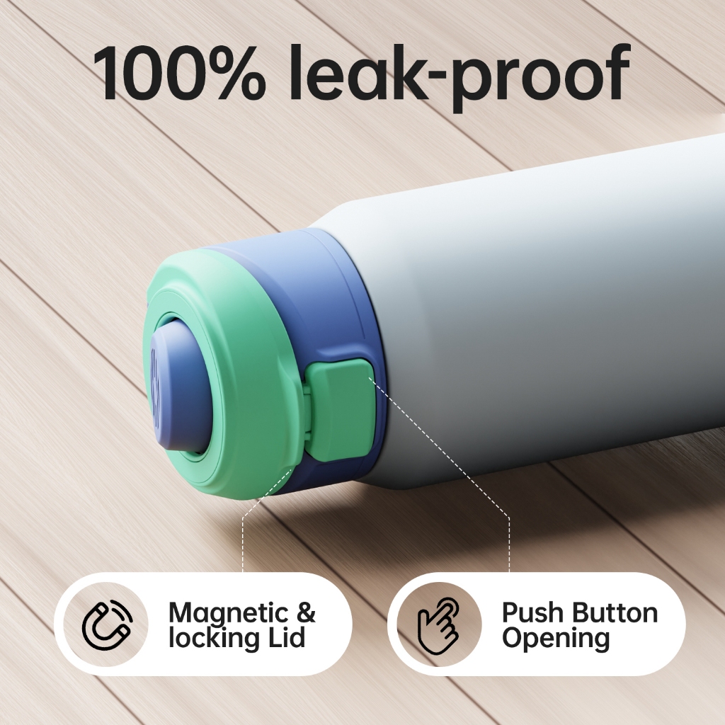 Bình Giữ Nhiệt FJbottle 710ml/950ml Bình Nước Giữ Nhiệt Nắp Hít Giữ Điện Thoại Phù Hợp Văn Phòng