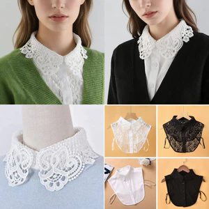 👔Cổ áo giả ren DIY Havenlyco - Có thể tháo rời & Điều chỉnh, Phù hợp cho Nữ