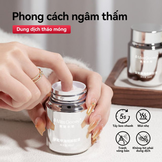 Tẩy sơn móng tay miếng bọt biển sơn móng tay nghệ thuật tẩy keo cho đầu móng chắc chắn nhẹ nhàng trên ngón tay tẩy sơn móng tay khô nhanh