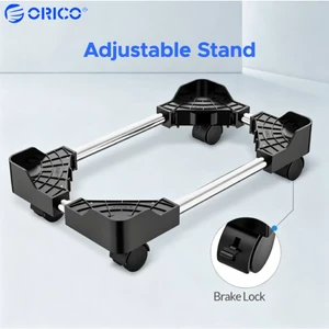 ORICO Giá đỡ tháp PC có thể điều chỉnh với 4 bánh có thể khóa Hộp đựng máy tính di động Giá đỡ khung gầm CPU Cán cho hộp đựng máy tính để bàn Mini ATX Mid Tower