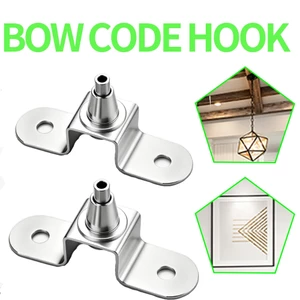 Giá đỡ trần Móc mã nơ cho hệ thống treo dây cáp hạng nặng Kẹp cáp cho đèn chùm & treo hình ảnh
