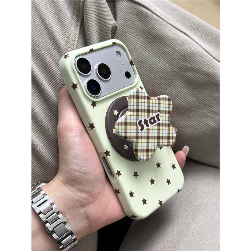 Ốp điện thoại PC họa tiết ngôi sao iPhone 17 Pro max