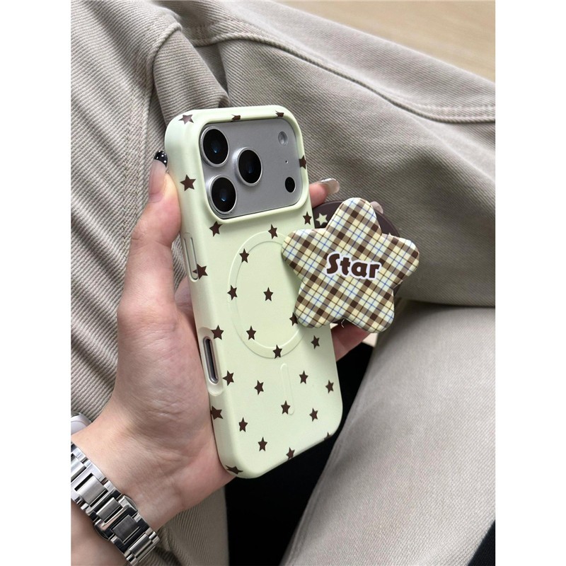 Ốp điện thoại PC họa tiết ngôi sao iPhone 17 Pro max