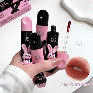 Bily Gấu Thỏ Nhung Matte Lip Mud Chống Dính Cốc Lâu Dài Khỏa Thân Hàng Ngày Lip Tint NO.BL006