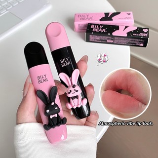 Bily Gấu Thỏ Nhung Matte Lip Mud Chống Dính Cốc Lâu Dài Khỏa Thân Hàng Ngày Lip Tint NO.BL006