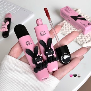 Bily Gấu Thỏ Nhung Matte Lip Mud Chống Dính Cốc Lâu Dài Khỏa Thân Hàng Ngày Lip Tint NO.BL006