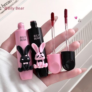 Bily Gấu Thỏ Nhung Matte Lip Mud Chống Dính Cốc Lâu Dài Khỏa Thân Hàng Ngày Lip Tint NO.BL006