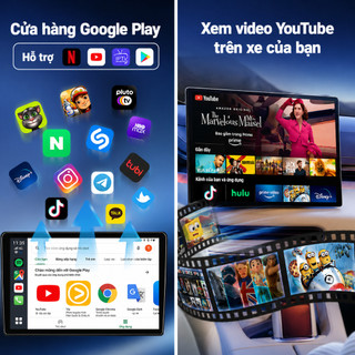 CarlinKit Tbox Ambient Android Box Ô Tô Apple CarPlay Android Auto Qualcomm Snapdragon 6225 8 nhân