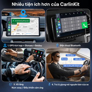 CarlinKit Tbox Ambient Android Box Ô Tô Apple CarPlay Android Auto Qualcomm Snapdragon 6225 8 nhân