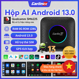 CarlinKit Tbox Ambient Android Box Ô Tô Apple CarPlay Android Auto Qualcomm Snapdragon 6225 8 nhân