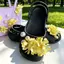 Phong Cách Cổ Tích Ngọc Trai Thời Trang Sandal Giày Quyến Rũ Ngọt Ngào Có Thể Tháo Rời Đồ Trang Trí Cho Bé Gái Dép