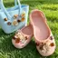 Phong Cách Thời Trang Màu Be Họa Tiết Hoa Giày Quyến Rũ 15 Chiếc Sandal Nữ Trang Trí Nút DIY Phụ Kiện Giày Bộ