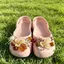 Phong Cách Thời Trang Màu Be Họa Tiết Hoa Giày Quyến Rũ 15 Chiếc Sandal Nữ Trang Trí Nút DIY Phụ Kiện Giày Bộ
