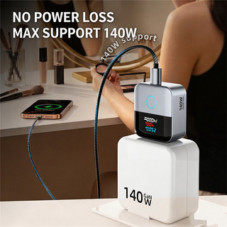 X-02 Màn hình kỹ thuật số 140W Sạc nhanh Bộ ngắt kết nối bật tắt tự động sạc đầy đủ Thiết bị dừng tự động cho máy tính bảng điện thoại