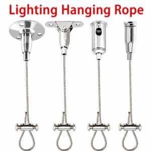 Có thể điều chỉnh 1,5mm 304 Dây thép không gỉ Dây treo Bảng quảng cáo trần Bảng Acrylic Treo cố định Bộ dây treo