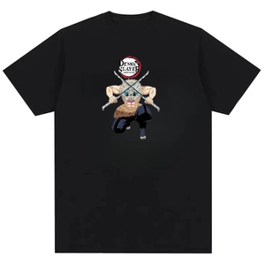 Phim Sát Thủ Quỷ Nhân Vật Không Giới Hạn Hashibira Inosuke Áo Thun Cotton In Hình