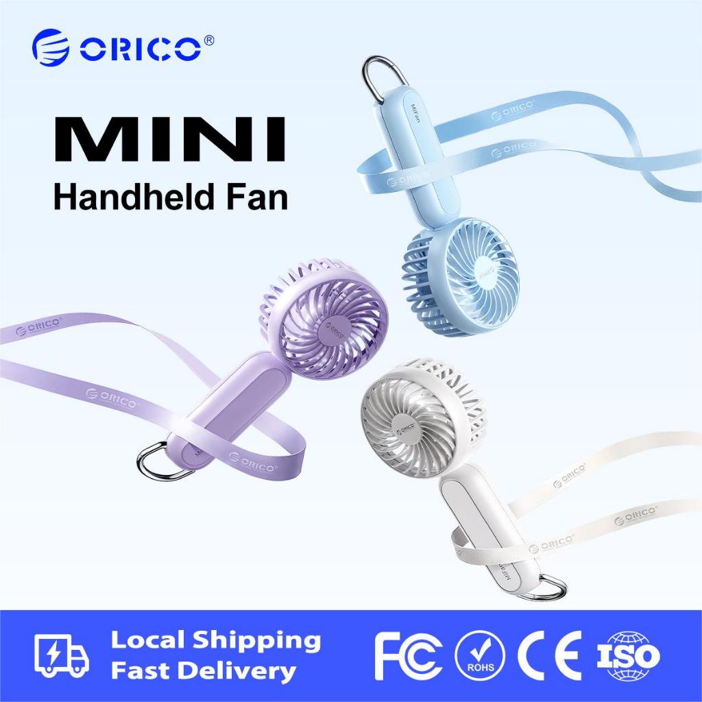 ORICO - Quạt Mini Sạc Pin 1200mAh 3 Tốc Độ Quạt Di Động Có Móc Quạt Cầm Tay (mFAN8)