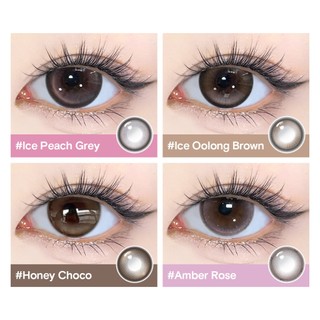 Kính áp tròng Kilala lens 1 ngày màu xám Ice Peach Grey ,Honey Choco,Amber Rose DIA 14.5mm có độ (0-7) 10 chiếc & 2 chiếc