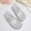 Bé Gái Lấp Lánh Công Chúa Mary Jane Flats, Giày Thạch Phong Cách Frozen Elsa, Giày Ballerina Mũi Đóng Có Dây Đeo Có Thể Điều Chỉnh, Giày Mùa Hè Chống Trơn Trượt Cho Trẻ Tập Đi