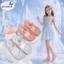 Bé Gái Lấp Lánh Công Chúa Mary Jane Flats, Giày Thạch Phong Cách Frozen Elsa, Giày Ballerina Mũi Đóng Có Dây Đeo Có Thể Điều Chỉnh, Giày Mùa Hè Chống Trơn Trượt Cho Trẻ Tập Đi