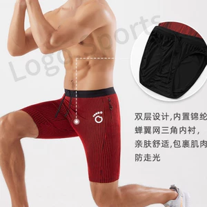 Chạy Nhanh Khô Skinny Quần Short Nam Ngoài Trời Marathon Thể Thao Thể Dục Năm Điểm Quần Skinny Ren Quần