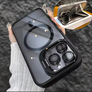 Ốp điện thoại từ tính trong suốt cho IPhone 17 16 15 14 13 12 11 Pro Max Plus