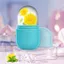 Con lăn đá cho mặt và mắt, Dụng cụ chăm sóc da con lăn làm đẹp da mặt, Khối lập phương, Massage mặt Gua Sha, Khuôn đá silicon để làm đẹp (Xanh dương)
