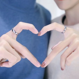 Nhẫn đôi mạ vàng nhiều màu tối giản Nhẫn đôi mạ vàng 18K Vòng thép không gỉ vòm tròn 4mm