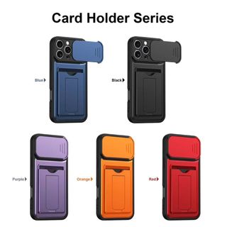 Dành Cho iPhone 17 Pro Max 16 17 Pro 16 Pro Max 16 Pro 17 Vỏ Điện Thoại Ống Kính Đẩy Cửa Sổ Đựng Thẻ Chống Rơi Sốc TPU PC Tối Giản Bảo Vệ Điện Thoại