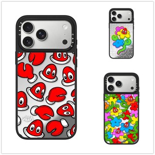 Từ Tính Không Dây Cho iPhone 17 16 15 14 13 Pro Max Plus Tôm Hùm Hoa Cạnh Đen Cứng Ốp điện thoại Khắc Logo