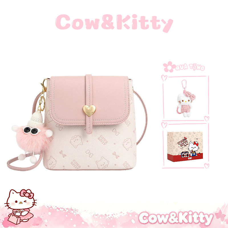 Cow&Kitty/BORRY ROSA Túi đeo chéo với màu sắc đa năng Một chiếc túi đeo vai nhiều màu cổ điển