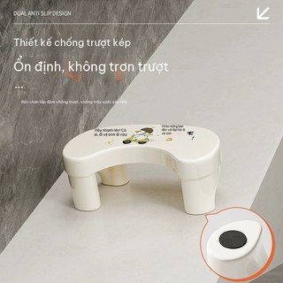 Hộ Gia Đình Nhà Vệ Sinh Ngồi xổm Hố Dụng Cụ Tiện Dụng Giá Trị Cao Phân Chân Dễ Thương Vui Vẻ Nhà Vệ Sinh Chống Trơn Trượt Dày Phòng Tắm Sto