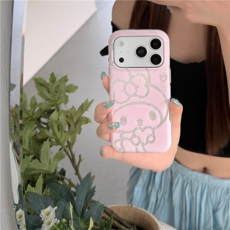 IPhone 17 Pro max Line vẽ họa tiết hoạt hình TPU materia IMD quá trình Vỏ điện thoại