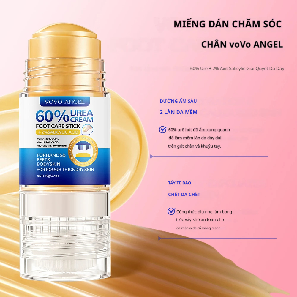 60% Urê Tay Chăm Sóc Bàn Chân Miếng Dán Dưỡng Ẩm Đi kèm với Đầu Bàn Chải Silicon Mềm Dưỡng Ẩm Dưỡng Ẩm Loại Bỏ vết chai Cải Thiện Thô Khô Nứt Khuỷu Tay Sửa Chữa Cơ Thể Kem Dưỡng Ẩm
