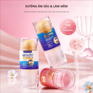 60% Urê Tay Chăm Sóc Bàn Chân Miếng Dán Dưỡng Ẩm Đi kèm với Đầu Bàn Chải Silicon Mềm Dưỡng Ẩm Dưỡng Ẩm Loại Bỏ vết chai Cải Thiện Thô Khô Nứt Khuỷu Tay Sửa Chữa Cơ Thể Kem Dưỡng Ẩm