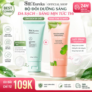 SHEEureka Da xỉn màu | Làm sạch 1 bước + Tăng tông màu tức thì | Làm Sạch + Sáng Da Chỉ Sau 1 Combo | Da Sạch + Làm Sáng 79K
