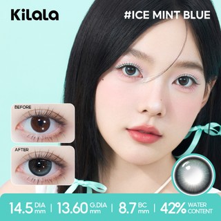 Kính áp tròng Kilala màu nâu Ebony Brown lens cận 1 ngày DIA 14.2mm có độ (0-8) 2 chiếc
