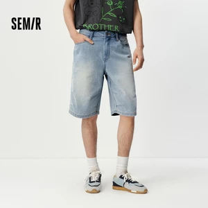 Semir Làm Mát Quần Short Denim Nam Mùa Hè 2026 Nhẹ Thư Giãn Thẳng Vintage Giặt Quần Short Dài