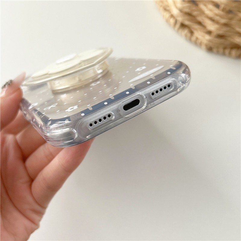 IPhone 17 Pro max Vỏ điện thoại hình nơ phát hiện giống như gương TPU materia IMD