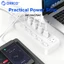 ORICO Surge Protector Power Strip 5 US Ổ cắm riêng rẽ Công tắc 2 cổng sạc USB Dây nối dài gắn tường Quá tải Dải nguồn chống sét cho máy tính xách tay Điện thoại Văn phòng tại nhà