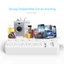 ORICO Surge Protector Power Strip 5 US Ổ cắm riêng rẽ Công tắc 2 cổng sạc USB Dây nối dài gắn tường Quá tải Dải nguồn chống sét cho máy tính xách tay Điện thoại Văn phòng tại nhà