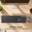 Meetion C9994 Ban phim chuot khong day sieu mong Full Size sac USB-C 4 DPI cho Windows Mac