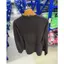 Unisex Cổ Điển In Logo Thả Vai Rửa Đau Khổ Rách Dài Tay Áo Thun