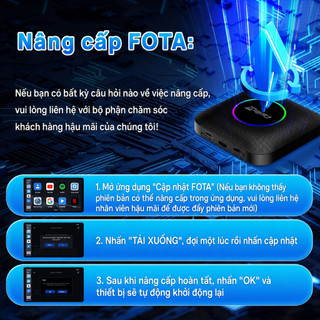 Carlinkit TBOX Carplay Android Auto Ai Box (8 + 128g) Android13.0 Apple CarPlay / Android Auto cho ô tô Qualcomm Snapdragon 6225 8 nhân