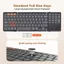 Meetion K9552 Ban phim Bluetooth gap duoc co touchpad va ban phim so Phim keo cat ket noi 3 thiet bi cho di du lich