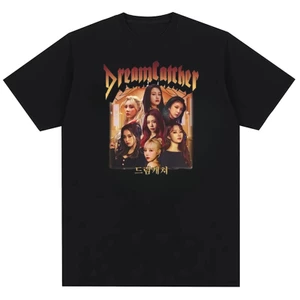 Camiseta Thời Trang Unisex Algod ã o Kpop Dreamcatcher Retro Trung Tính Cổ Tròn Cotton Nguyên Chất Áo Thun