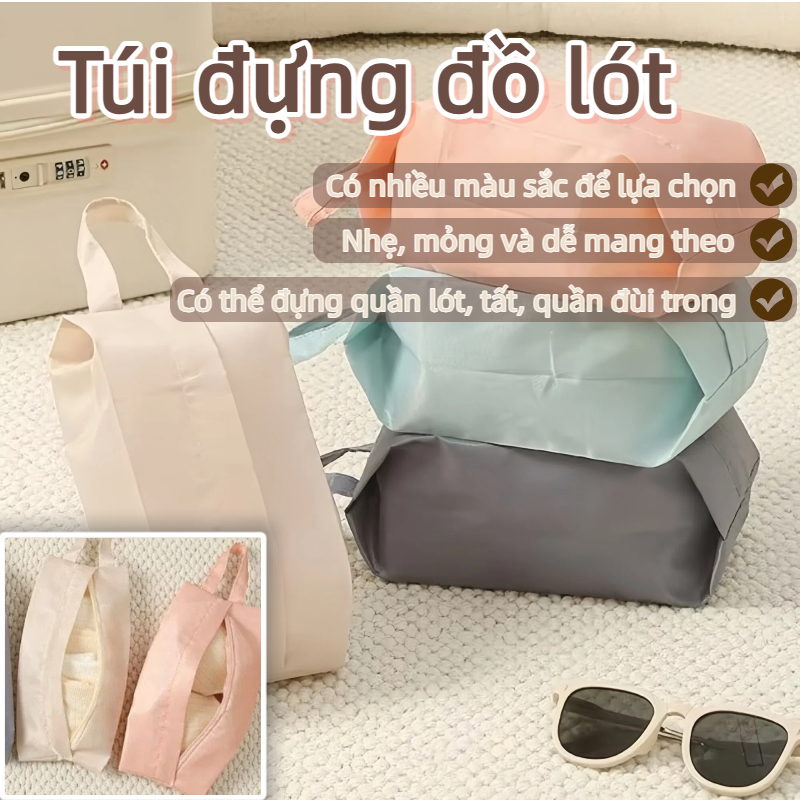 Túi đựng đồ HIGHVIEWLS, Túi đựng đồ lót du lịch chống bụi nhiều màu, Túi đựng hành lý đa năng di động Du lịch