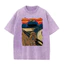 Scream "CookieMonster và Gingerbread Man nhại lại in họa tiết cổ điển đã giặt màu xanh lá cây giản dị
